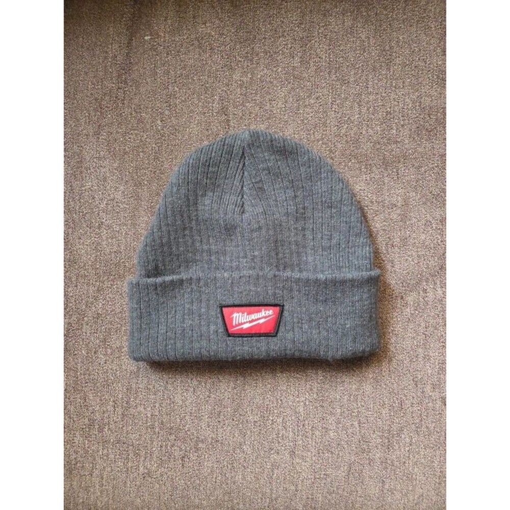 Milwaukee grey beanie hat